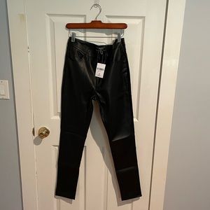 Mens Faux Leather Pants